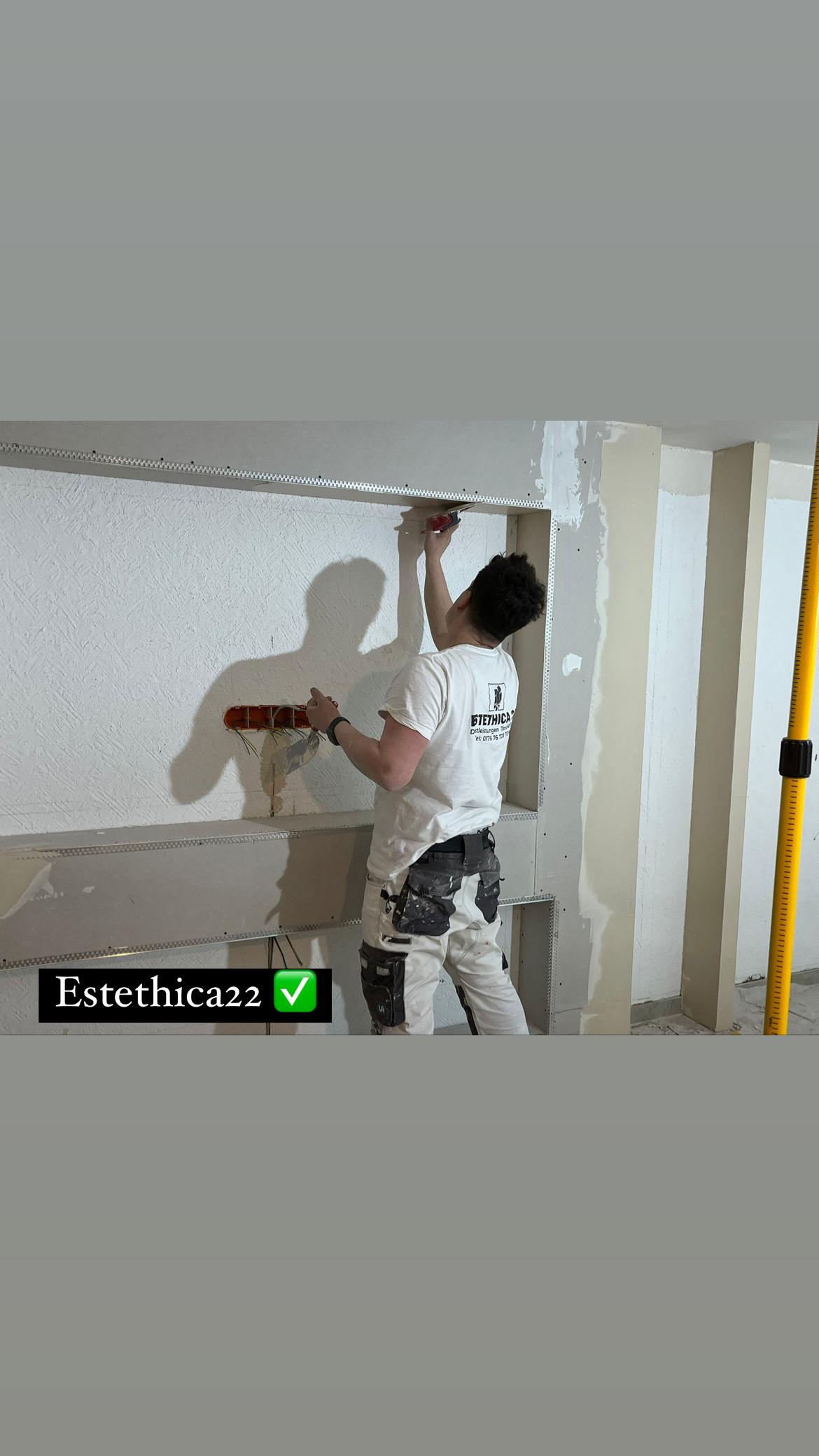 Spachtelarbeit
